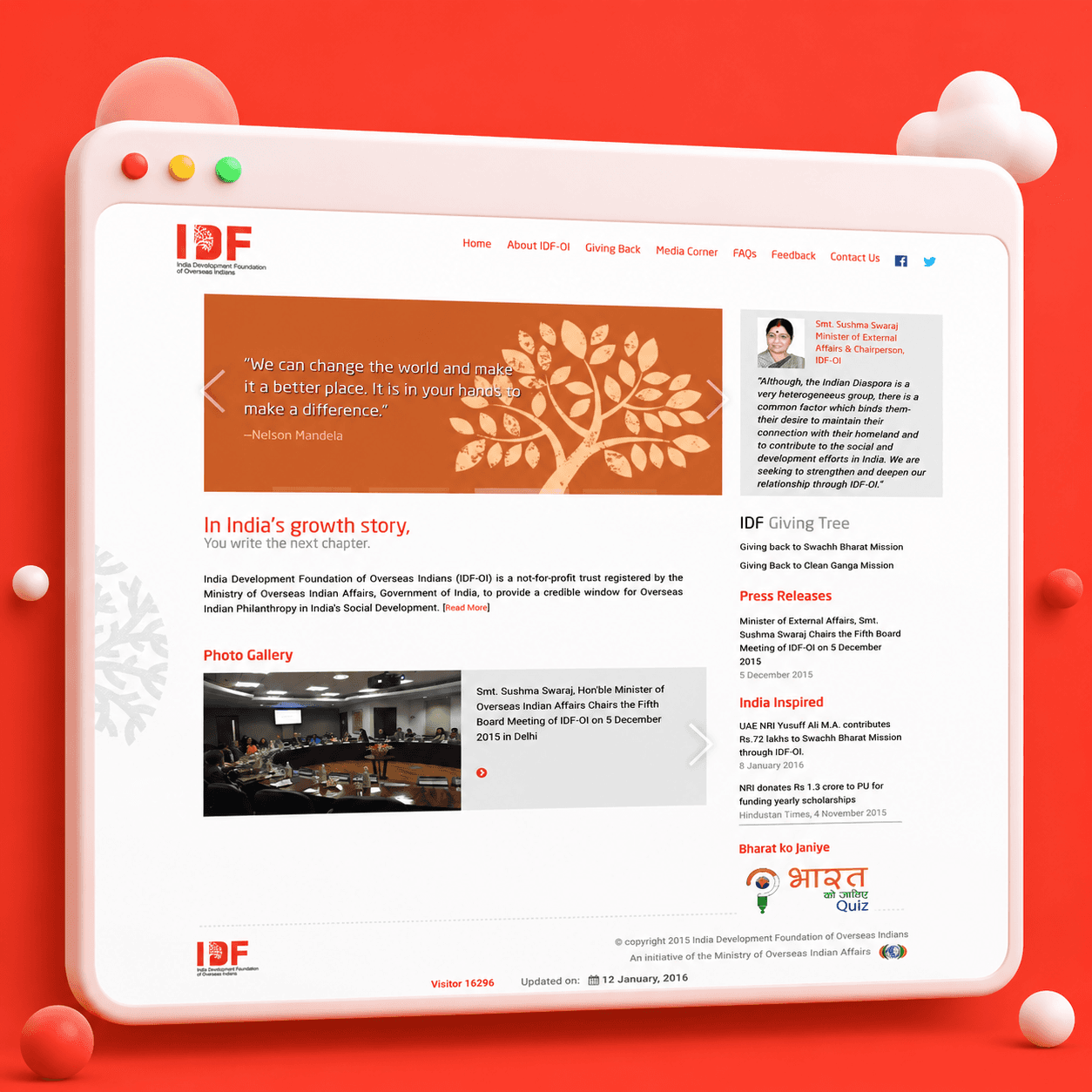 Indian Development Foundation of Overseas Indians Web Portal